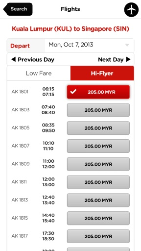 AirAsia(亚洲航空手机客户端)